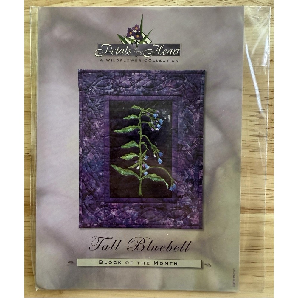 Pine Needles Art Quilts Petals Of My Heart‎ Series TALL BLUEBELL Block 10